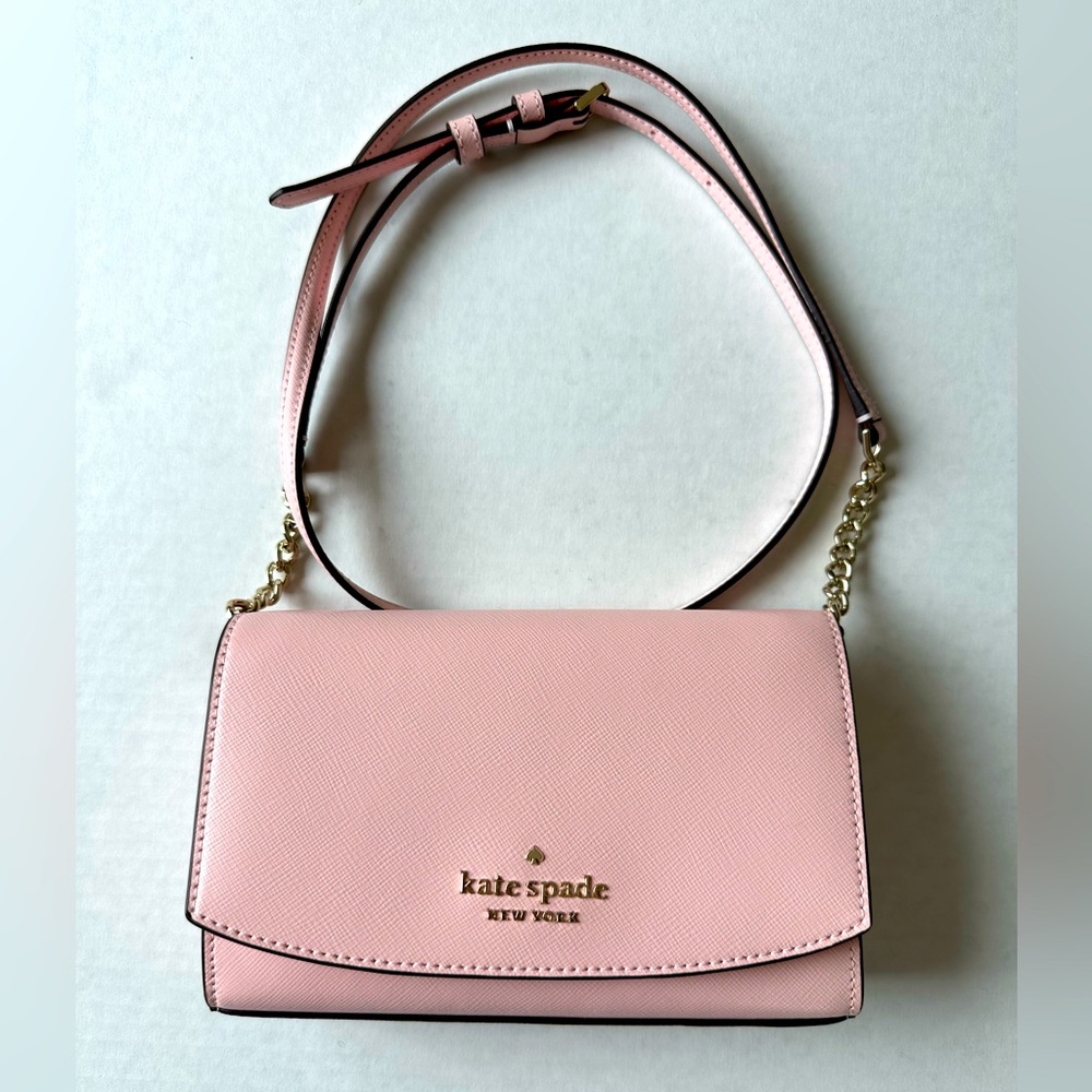 Kate Spade Light/Powder Pink Small Flap Staci Crossbody.
